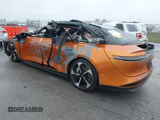 2023 Lucid Air Touring with VIN 50EA1TEAXPA005789, listed as a IAAI auction lot 40855181 with 1 mi miles. Bid and sale history available at carsss.com. Image 3.