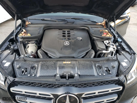 2021 Mercedes-Benz GLS with VIN 4JGFF8GE3MA411087, listed as a Copart auction lot 76354664 with 28,528 mi miles and Salvage Title. Bid and sale history available at carsss.com. Image 12.