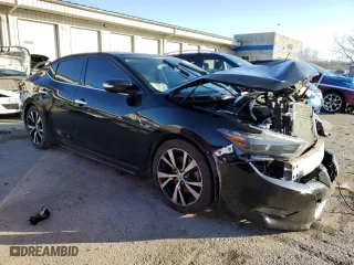 2017 Nissan Maxima SL with VIN 1N4AA6AP8HC444565, listed as a Copart auction lot 49384065 with 81,577 mi miles and Salvage Title. Bid and sale history available at carsss.com. Image 4.