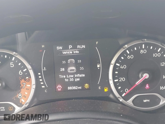 2016 Jeep Renegade Sport with VIN ZACCJAAT6GPE32301, listed as a IAAI auction lot 41627373 with 88,362 mi miles and . Bid and sale history available at DreamBid. Image 7.