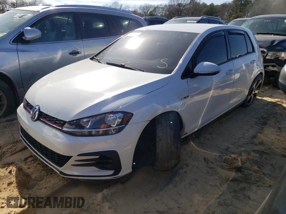 2018 Volkswagen Golf GTI S with VIN 3VW547AUXJM290814, listed as a Copart auction lot 41943153 with 25,153 mi miles. Bid and sale history available at carsss.com. Image 1.