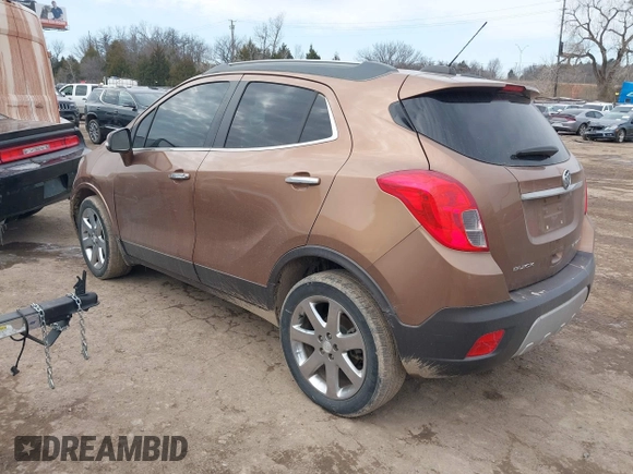 2016 Buick Encore Leather with VIN KL4CJCSB6GB553593, listed as a IAAI auction lot 41582660 with 95,713 mi miles and . Bid and sale history available at carsss.com. Image 3.