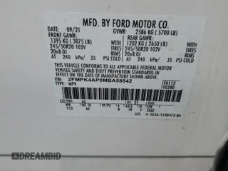 2021 Ford Edge ST z VIN 2FMPK4AP0MBA58542, wystawiony jako Copart lot #53996435 z przebiegiem Nie podano mil oraz Szkoda całkowita • Salvage title. Historia ofert i sprzedaży dostępna na DreamBid. Obrazek 12.