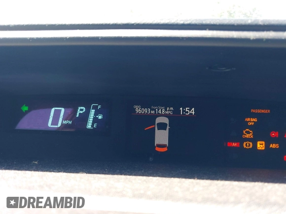 2014 Toyota Prius One with VIN JTDKDTB31E1568233, listed as a IAAI auction lot 42132907 with 96,093 mi miles and . Bid and sale history available at DreamBid. Image 7.