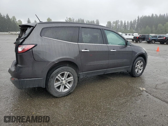 2015 Chevrolet Traverse LT with VIN 1GNKVGKD6FJ265597, listed as a Copart auction lot 55093755 with 118,480 mi miles and Salvage Title. Bid and sale history available at DreamBid. Image 3.