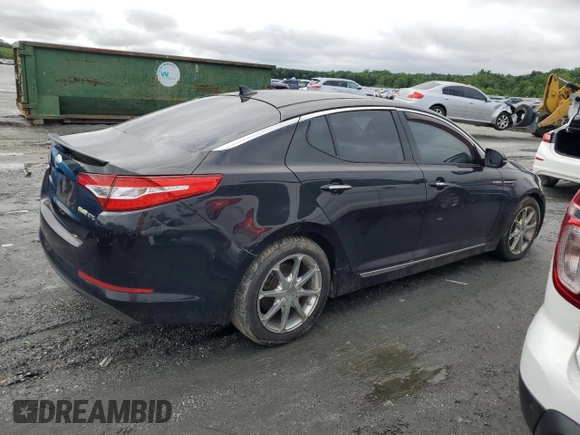 2013 Kia Optima EX with VIN KNAGM4AD8D5042014, listed as a Copart auction lot 58804445 with Not provided miles and Clean title. Bid and sale history available at DreamBid. Image 3.