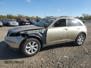 2005 Infiniti FX35 with VIN JNRAS08W15X220348, listed as a Copart auction lot 69458784 with 166,740 mi miles and Salvage Title. Bid and sale history available at carsss.com. Image 1.