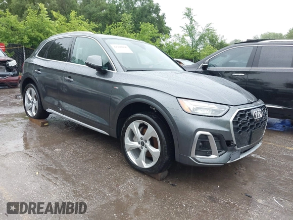 2022 Audi Q5 S line Premium Plus z VIN WA1EAAFY2N2058624, wystawiony jako IAAI lot #42408896 z przebiegiem 83 252 mil mil oraz . Historia ofert i sprzedaży dostępna na DreamBid. Obrazek 1.