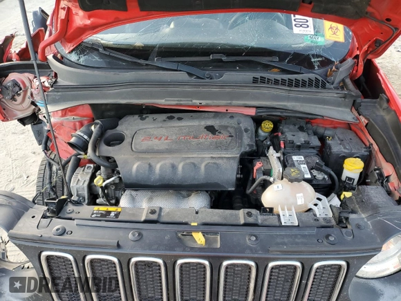 2017 Jeep Renegade Sport with VIN ZACCJBAB5HPF02529, listed as a Copart auction lot 80759394 with 130,906 mi miles and Salvage Title. Bid and sale history available at carsss.com. Image 12.