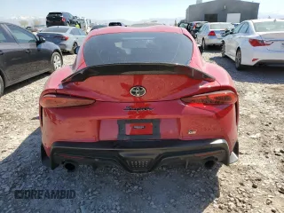 2021 Toyota Supra 3.0 with VIN WZ1DB0C0XMW044230, listed as a Copart auction lot 53186205 with Not provided miles and Salvage title. Bid and sale history available at DreamBid. Image 6.