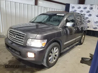 2008 Infiniti QX56 z VIN 5N3AA08D98N909588, wystawiony jako Copart lot #54063755 z przebiegiem 150 723 mil mil oraz Czysty tytuł • Clean title. Historia ofert i sprzedaży dostępna na DreamBid. Obrazek 1.