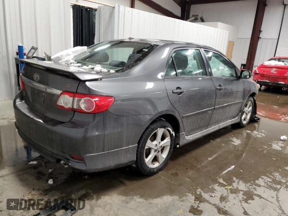 2011 Toyota Corolla L with VIN 2T1BU4EE2BC655617, listed as a Copart auction lot 44602905 with 165,356 mi miles and Salvage Title. Bid and sale history available at carsss.com. Image 3.