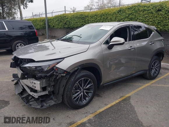 2025 Lexus NX with VIN 2T2GGCEZ8SC060289, listed as a IAAI auction lot 41869715 with 13,767 mi miles. Bid and sale history available at carsss.com. Image 2.