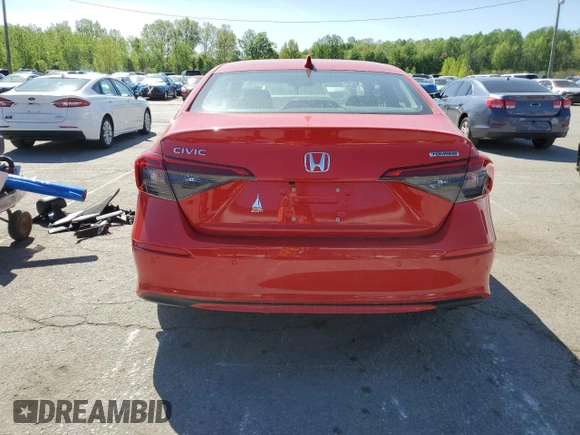 2022 Honda Civic Sedan Touring with VIN 2HGFE1F96NH329314, listed as a Copart auction lot 54171705 with 23,144 mi miles and Clean Title. Bid and sale history available at carsss.com. Image 6.