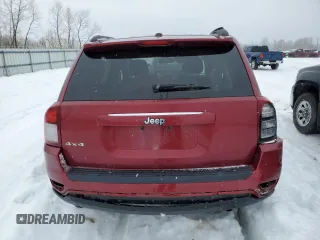2017 Jeep Compass 75th Anniversary Edition with VIN 1C4NJDBB7HD104465, listed as a Copart auction lot 47433735 with 97,375 mi miles and Salvage Title. Bid and sale history available at carsss.com. Image 6.