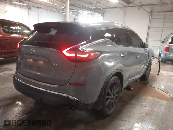 2022 Nissan Murano SL with VIN 5N1AZ2CJ2NC109474, listed as a IAAI auction lot 41383187 with 70,639 mi miles and . Bid and sale history available at carsss.com. Image 4.