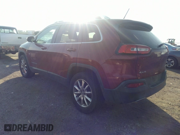 2014 Jeep Cherokee Limited with VIN 1C4PJMDB7EW165272, listed as a IAAI auction lot 35106260 with 102,934 mi miles and . Bid and sale history available at DreamBid. Image 3.