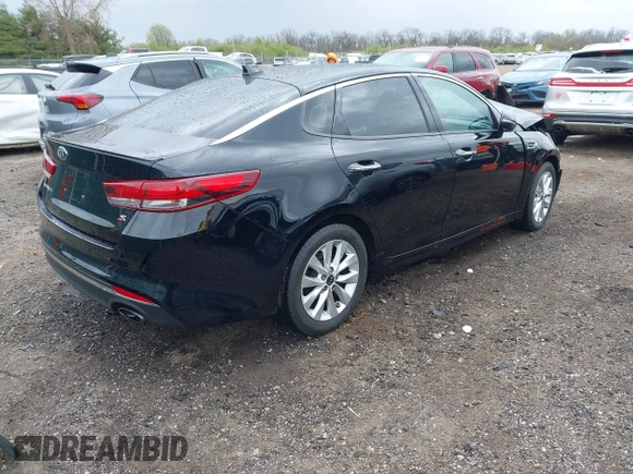 2018 Kia Optima LX with VIN 5XXGT4L31JG240628, listed as a IAAI auction lot 42005706 with 84,418 mi miles and . Bid and sale history available at carsss.com. Image 4.