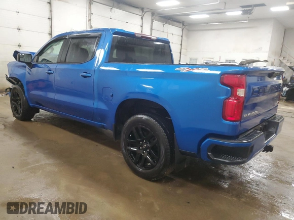 2022 Chevrolet Silverado 1500 RST with VIN 1GCUDEED0NZ601314, listed as a Copart auction lot 47576865 with 0 mi miles and Salvage Title. Bid and sale history available at carsss.com. Image 2.