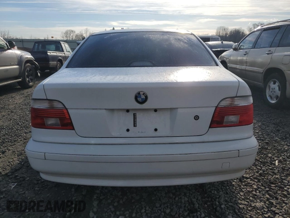 2002 BMW 5 Series 525iA with VIN WBADT43412GY44358, listed as a Copart auction lot 50822295 with 0 mi miles and Salvage Title. Bid and sale history available at carsss.com. Image 6.