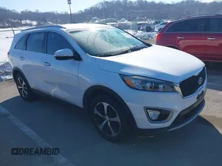 2017 Kia Sorento EX V6 with VIN 5XYPH4A51HG196061, listed as a IAAI auction lot 41627200 with 142,060 mi miles. Bid and sale history available at carsss.com. Image 1.