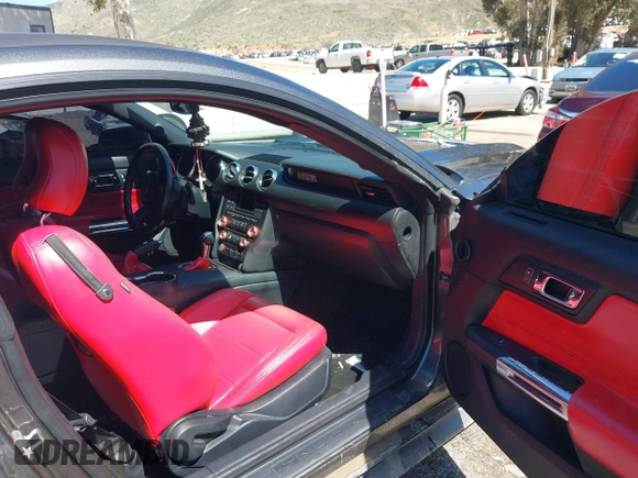 2016 Ford Mustang V6 with VIN 1FA6P8AM8G5303617, listed as a IAAI auction lot 41861943 with 161,572 mi miles and . Bid and sale history available at carsss.com. Image 5.