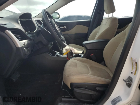 2017 Jeep Cherokee Sport with VIN 1C4PJLAB9HW565983, listed as a Copart auction lot 57095935 with 155,888 mi miles and Salvage title. Bid and sale history available at DreamBid. Image 7.