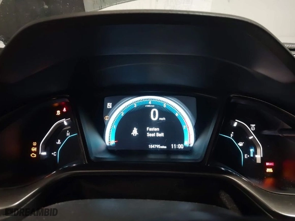2017 Honda Civic Hatchback EX-L Navi with VIN SHHFK7H7XHU413571, listed as a IAAI auction lot 41226916 with 184,795 mi miles. Bid and sale history available at carsss.com. Image 7.