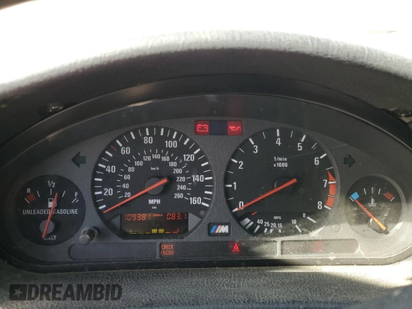 1995 BMW 3 Series M3 with VIN WBSBF9321SEH00524, listed as a Copart auction lot 51344625 with 109,381 mi miles and Salvage Title. Bid and sale history available at DreamBid. Image 9.