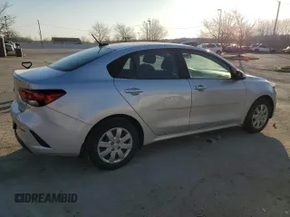 2022 Kia Rio LX with VIN 3KPA24AD3NE463594, listed as a Copart auction lot 48175795 with 22,446 mi miles and Salvage Title. Bid and sale history available at DreamBid. Image 3.