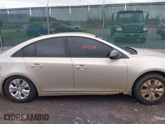 2014 Chevrolet Cruze LS with VIN 1G1PA5SG1E7391492, listed as a IAAI auction lot 41951818 with 103,285 mi miles and . Bid and sale history available at DreamBid. Image 13.