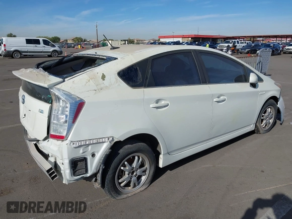2010 Toyota Prius II with VIN JTDKN3DU2A0117959, listed as a IAAI auction lot 40957379 with 399,277 mi miles and . Bid and sale history available at carsss.com. Image 4.