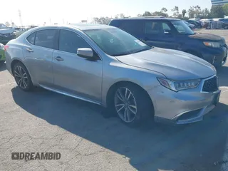 2020 Acura TLX w/Technology Pkg with VIN 19UUB2F4XLA002467, listed as a IAAI auction lot 41836856 with 49,127 mi miles. Bid and sale history available at carsss.com. Image 1.