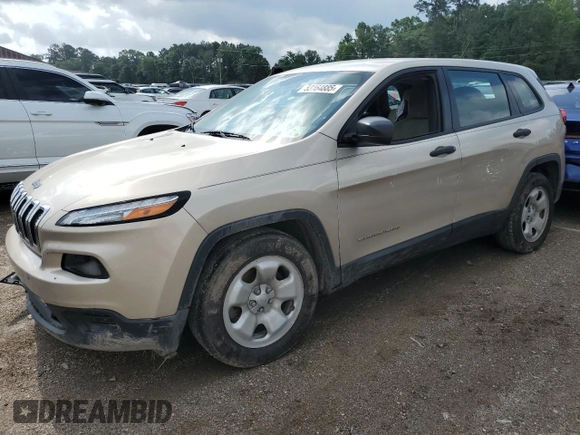 2015 Jeep Cherokee Sport z VIN 1C4PJLAB9FW547402, wystawiony jako Copart lot #53164885 z przebiegiem 128 717 mil mil oraz Szkoda całkowita • Salvage title. Historia ofert i sprzedaży dostępna na DreamBid. Obrazek 1.