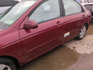 2006 Kia Spectra EX with VIN KNAFE121765251050, listed as a Copart auction lot 75120624 with 0 mi miles and Salvage Title. Bid and sale history available at carsss.com. Image 12.
