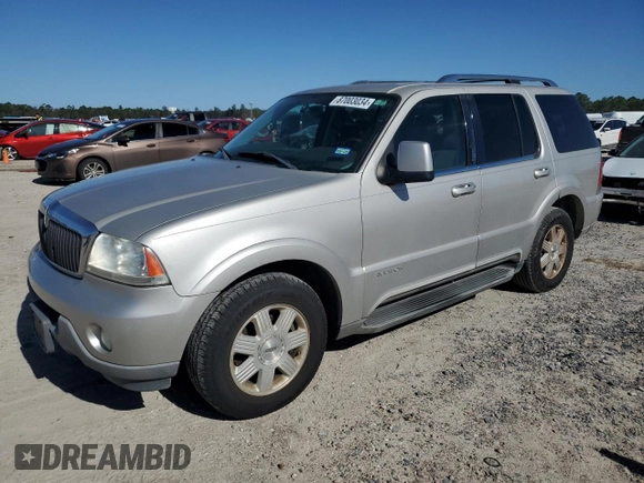 2004 Lincoln Aviator Luxury z VIN 5LMEU68H84ZJ40251, wystawiony jako Copart lot #87003034 z przebiegiem 166 867 mil mil oraz Czysty tytuł • Clean title. Historia ofert i sprzedaży dostępna na DreamBid. Obrazek 1.