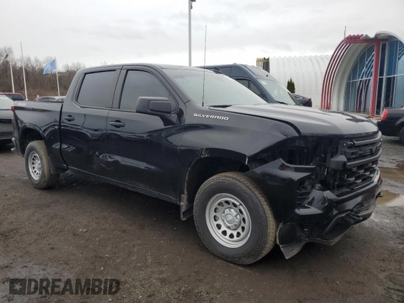 2024 Chevrolet Silverado 1500 with VIN 3GCPDAEK8RG134170, listed as a Copart auction lot 49703665 with 10,643 mi miles and Salvage Title. Bid and sale history available at DreamBid. Image 4.