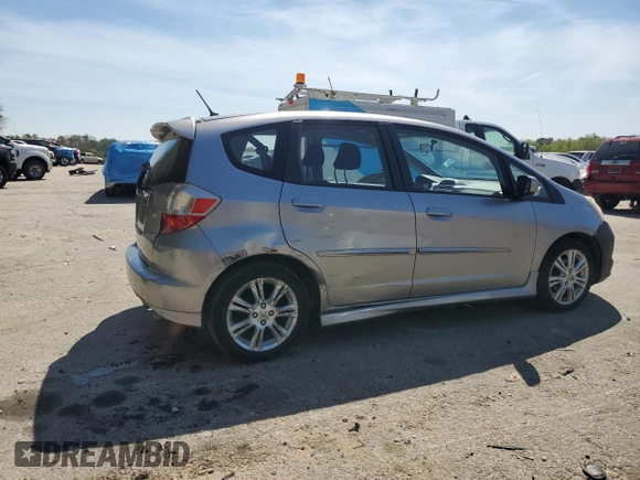 2009 Honda Fit Sport with VIN JHMGE88429S042773, listed as a Copart auction lot 50627005 with 107,570 mi miles and Salvage Title. Bid and sale history available at carsss.com. Image 3.