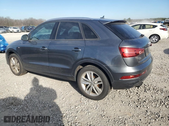 2018 Audi Q3 Premium with VIN WA1BCCFS1JR000879, listed as a Copart auction lot 47221015 with 18,464 mi miles and Salvage title. Bid and sale history available at DreamBid. Image 2.