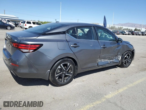 2024 Nissan Sentra SV with VIN 3N1AB8CVXRY322672, listed as a Copart auction lot 54098245 with 5,276 mi miles and Salvage title. Bid and sale history available at DreamBid. Image 3.