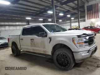 2021 Ford F-150 XL with VIN 1FTFW1E8XMFA35161, listed as a Copart auction lot 41602005 with 54,519 mi miles and Salvage Title. Bid and sale history available at carsss.com. Image 4.