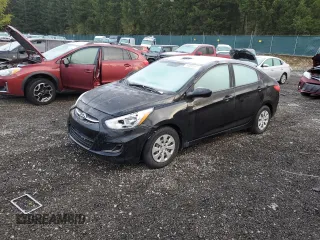 2016 Hyundai Accent SE with VIN KMHCT4AE1GU079702, listed as a Copart auction lot 74000593 with 89,614 mi miles. Bid and sale history available at carsss.com. Image 1.
