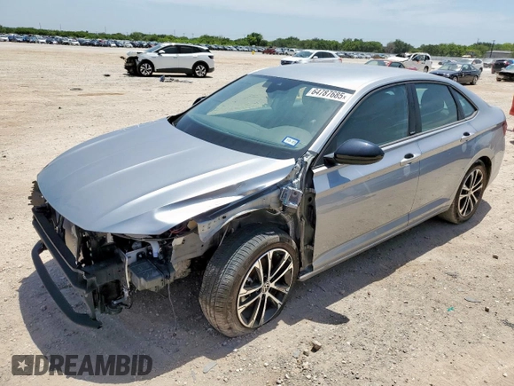 2024 Volkswagen Jetta Sport with VIN 3VWBM7BU8RM020963, listed as a Copart auction lot 64787685 with 3,544 mi miles and Salvage title. Bid and sale history available at DreamBid. Image 1.