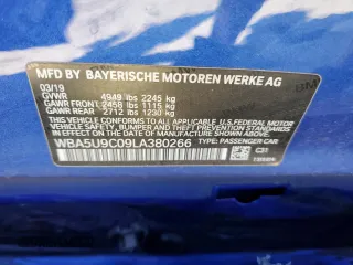 2020 BMW 3 Series M340i xDrive with VIN WBA5U9C09LA380266, listed as a Copart auction lot 75068154 with 66,035 mi miles and Salvage Title. Bid and sale history available at DreamBid. Image 14.