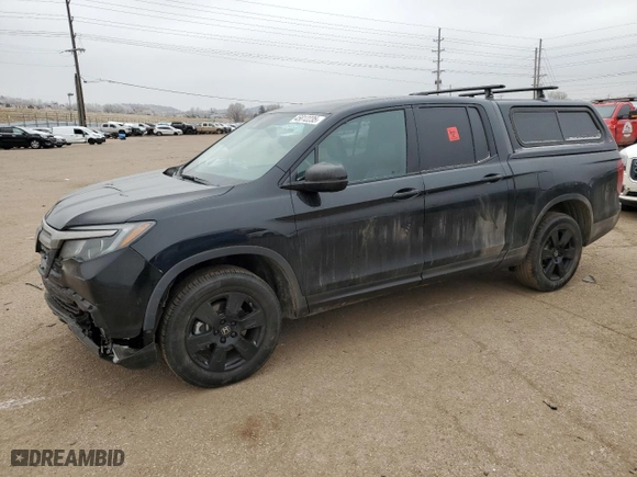 2020 Honda Ridgeline Black Edition with VIN 5FPYK3F88LB012387, listed as a Copart auction lot 45812235 with 0 mi miles and Salvage Title. Bid and sale history available at carsss.com. Image 1.