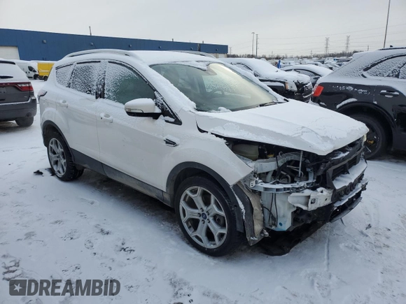 2017 Ford Escape Titanium with VIN 1FMCU9JD0HUE33552, listed as a Copart auction lot 45757535 with 59,628 mi miles and Clean Title. Bid and sale history available at carsss.com. Image 4.