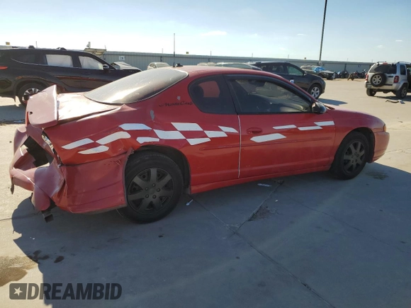 2004 Chevrolet Monte Carlo SS with VIN 2G1WX12K449404059, listed as a Copart auction lot 73695584 with Not Provided miles and Salvage Title. Bid and sale history available at carsss.com. Image 3.