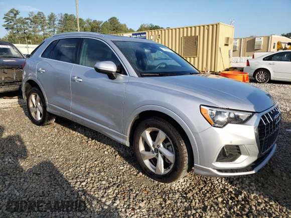 2022 Audi Q3 Premium with VIN WA1AUCF38N1143348, listed as a Copart auction lot 73682014 with 10,130 mi miles and Salvage Title. Bid and sale history available at carsss.com. Image 4.
