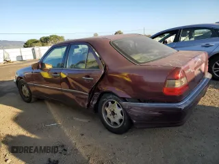1998 Mercedes-Benz C 230/260/280/320 with VIN WDBHA23G0WA629568, listed as a Copart auction lot 43560945 with 252,554 mi miles and Salvage Title. Bid and sale history available at carsss.com. Image 2.