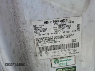 2014 Ford F-150 XL with VIN 1FTFX1CF9EFB33176, listed as a Copart auction lot 50166745 with 205,632 mi miles and Salvage Title. Bid and sale history available at carsss.com. Image 12.